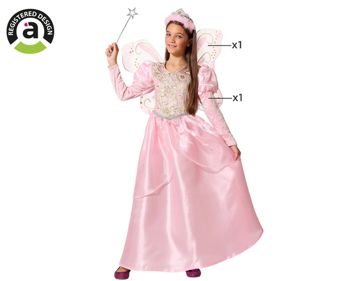 BigBuy Carnival Déguisement Bonne fée Rose pour Enfant (5-6 ans) BigBuy Carnival Déguisement Bonne fée Rose pour Enfant (5-6 ans)