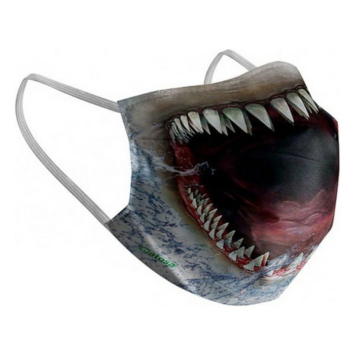 Masque en tissu hygiénique réutilisable 6-9 ans Requin Masque en tissu hygiénique réutilisable 6-9 ans Requin