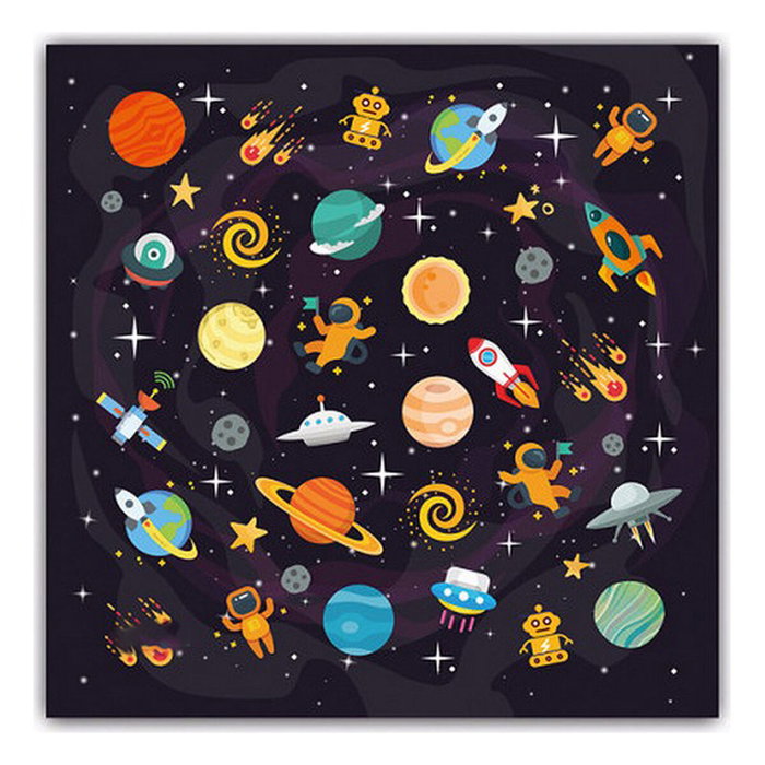 Masque en tissu hygiénique réutilisable Space Enfant 10-12 Ans