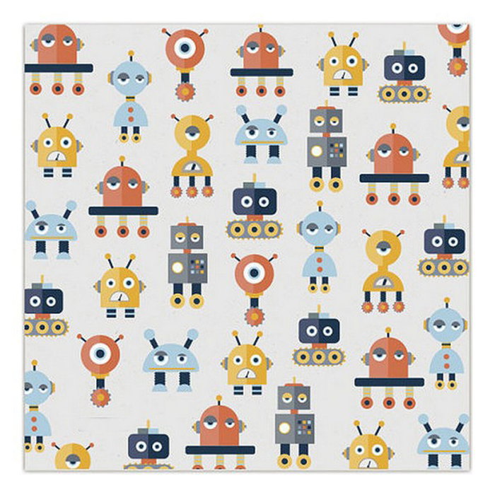 Masque en tissu hygiénique réutilisable Enfant Robot 10-12 Ans