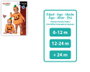 Unisex - Costume de Citrouille pour Bébé avec Bonnet - Taille 6-12 Mois - Orange - Polyester - Pour Halloween