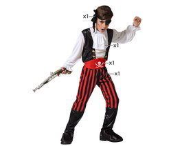Atosa Disfraz Pirata Bucanero Multicolor