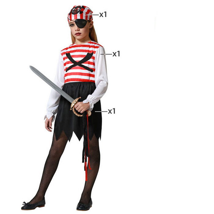 BigBuy Carnival Déguisement Pirate à Rayures pour Enfant BigBuy Carnival Déguisement Pirate à Rayures pour Enfant