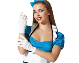 Atosa Gants blancs pour déguisement de mime, marié ou magicien