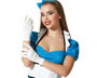 Atosa Gants blancs pour déguisement de mime, marié ou magicien