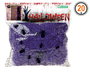 Toile d'araignée décorative violette avec 2 araignées noires, 20 g - Décoration d'Halloween, fête et maison