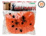 Accessoire Décoration Halloween - Toile d'araignée Orange avec 2 Araignées Noires (20 g) - Pour Fêtes et Décorations Effrayantes