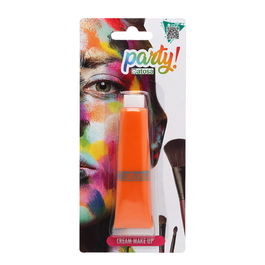 Maquillage Crème Visage Couleur Orange - Fard à joues compact pour déguisement Halloween, tigre, créatures ou thème tropical