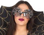 Lunettes de déguisement Halloween avec motif toiles d'araignée et araignées - Accessoire pour adulte gris