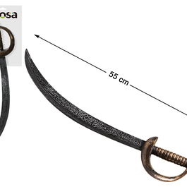 Accessoire Épées de Pirates pour Enfant, 60 x 15.5 cm, Doré, Licences Autres, Thème Pirate