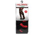 Chaussettes Noires Adulte Halloween avec Dessins de Chauves-souris Rouges - Accessoire pour Déguisement Vampire, Démon ou Créature Nocturne