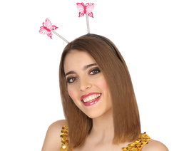 atosa Diadema Mariposas Rosas