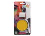 Maquillage de cire jaune pour visage, peinture faciale lumineuse, pour déguisements d'abeille, poussin, emoji ou carnaval, avec éponge inclus