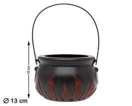 atosa Panier Pot à Bonbons Halloween 13 cm de diamètre
