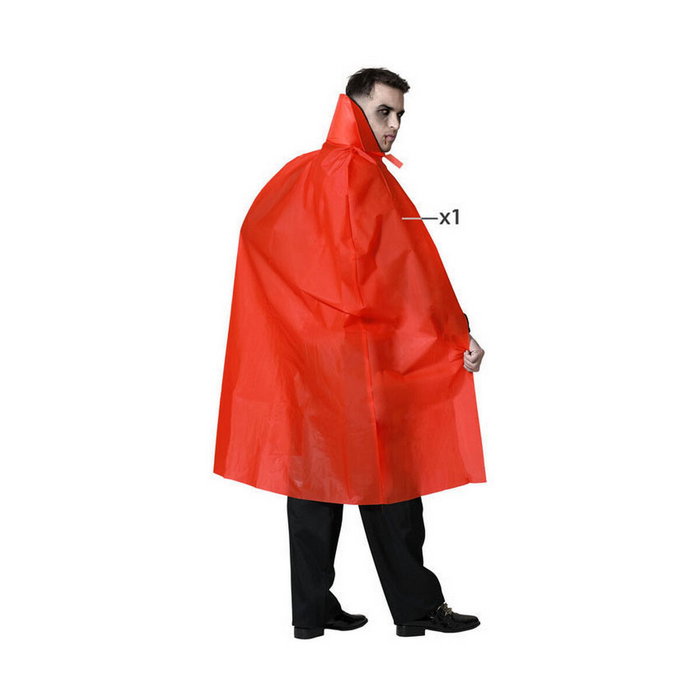 BigBuy Carnival Cape Rouge Multicouleur Taille unique Vampire
