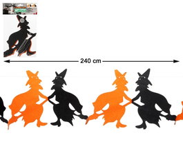 atosa Guirlande en papier sorcières Halloween 300 cm