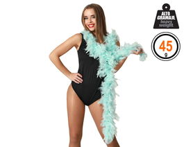 Boîte de plumes bleu ciel, 45 g, accessoire de déguisement de fée des glaces, ange ou reine hivernale - pour adulte