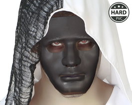 Atosa Masque Noir en PVC pour Esprit Sombre ou Déguisement Gothique