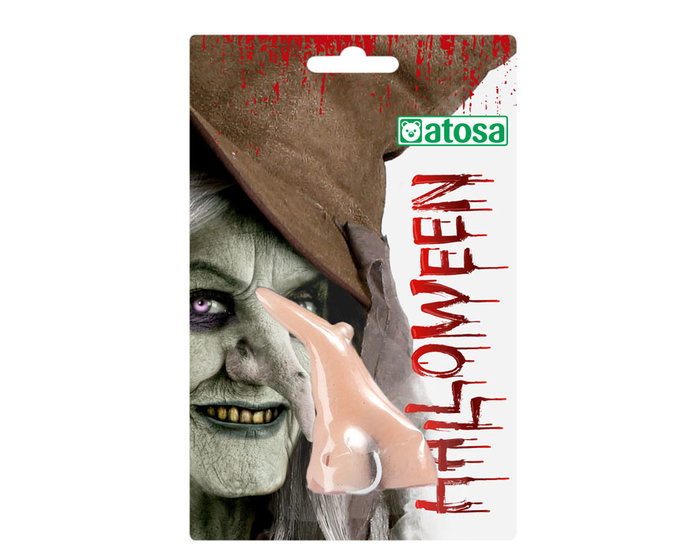 Nez long avec verrue pour sorcière adulte - Accessoire de déguisement Halloween - Effets spéciaux