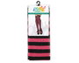 Chaussettes à rayures fucsia et blanc - Accessoire pour déguisement adulte (Polyester) - Accesorio