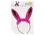Diadème Oreilles de Lapin Rose Fucsia avec Plumes - Accessoire Fête, Désinvolture et Thème Animal Fantasy
