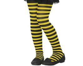 atosa Collants à rayures jaune pour enfant Taille Unique