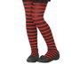 atosa Collants à rayures rouges pour enfant Taille unique