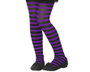 Atosa Collants à rayures violettes pour enfant Taille Unique
