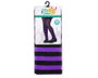 Atosa Collants à rayures violettes pour enfant Taille Unique