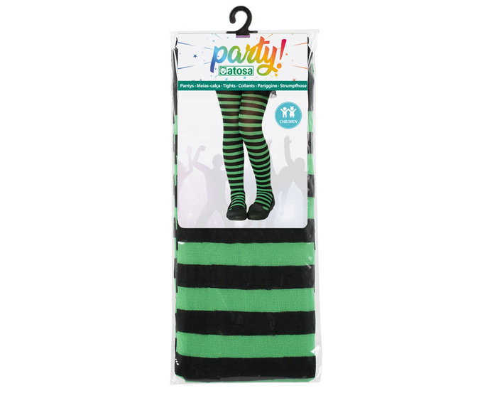 Atosa Collants à Rayures Vertes Enfant Taille Unique