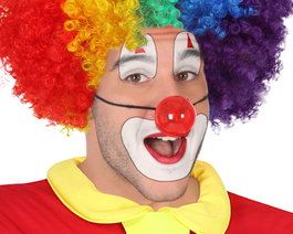 Atosa Nez de Clown Rouge Lumineux pour Déguisement