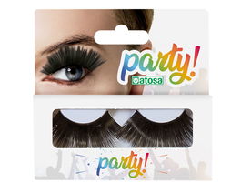 Maquillage - Cils postiches noirs effet brillant pour styles sophistiqués, looks glamour, soirées et déguisements