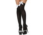 Bas Blanc avec Nœud - Bas Chaussettes pour Déguisement, Mariée, Élève, Théâtre et Carnaval