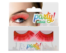 Pestañas Postizas Rouges, Design Intense pour Regard Audacieux et Maquillage Artistique, Halloween, Déguisement Fantastique