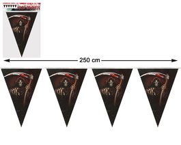 Guirnalda Decorativa Halloween Muerte con Guadaña 250 cm - Décoration pour Fête Noire