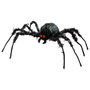BigBuy Party Araignée Décorative Noire avec Yeux Rouges 43x36 cm