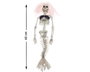 Atosa Pendentif de squelette de sirène 40 cm - Cheveux roses et top bleu