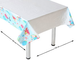 Atosa Nappe en Plastique Sirènes de la Mer 180x130 cm