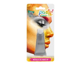 Maquillage en gel métallique argenté 13,44 gr - Fête, Carnaval, Halloween, Déguisement robot ou cybernétique