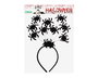 Diadema Halloween Diadème Araignées 25*32.5 cm - Accessoire pour Déguisement Sinièbre avec Araignées Suspendues