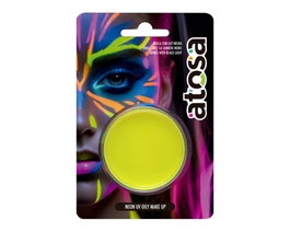 Atosa Maquillage Néon en Pastille Jaune UV 7,8g