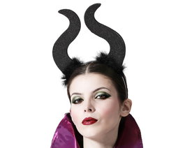 atosa Diadema Halloween Cuernos Malvada Fantasía noire