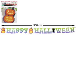 atosa Guirlande Happy Halloween avec Citrouilles 350cm