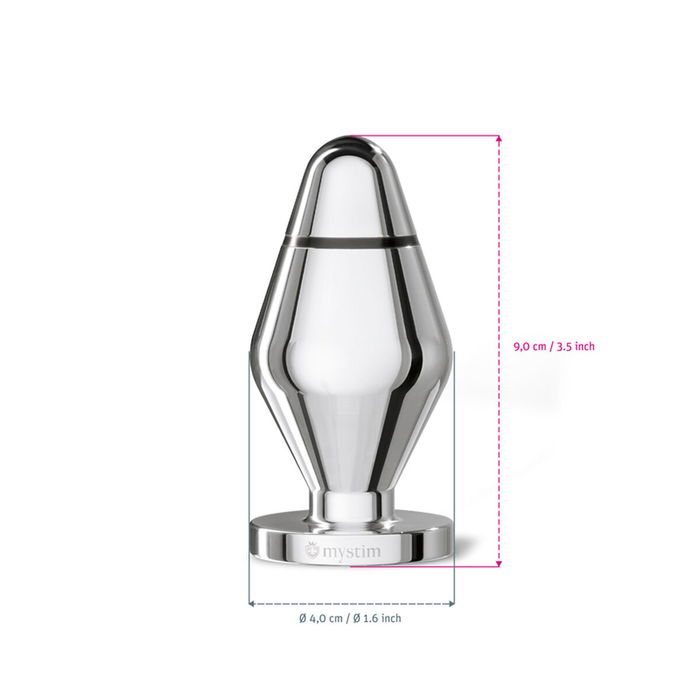 Plug Anal Mystim Little John métallique