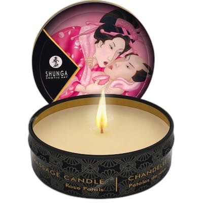 SHUNGA Bougie de massage pétales de rose 30 ml SHUNGA Bougie de massage pétales de rose 30 ml