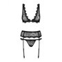 Ensemble de Lingerie Obsessive Emperita Noir L/XL