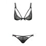 Ensemble de Lingerie Obsessive Intensa set Noir L/XL