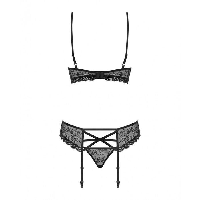 Ensemble de Lingerie Obsessive 818-SEG-1 Noir L/XL