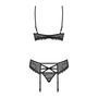 Ensemble de Lingerie Obsessive 818-SEG-1 Noir L/XL