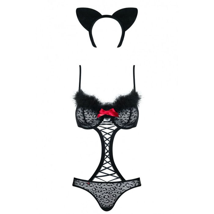 Costume Érotique Obsessive Gepardina S/M Noir S/M